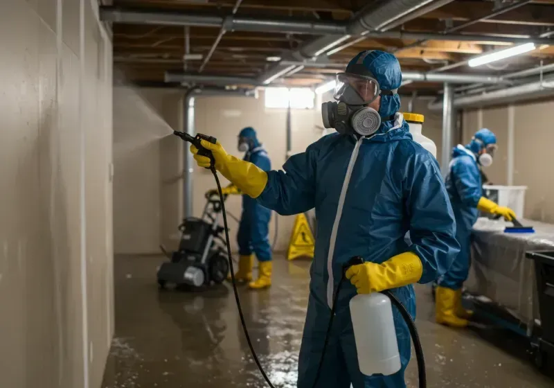 Basement Sanitization and Antimicrobial Treatment process in Grand Bay, AL